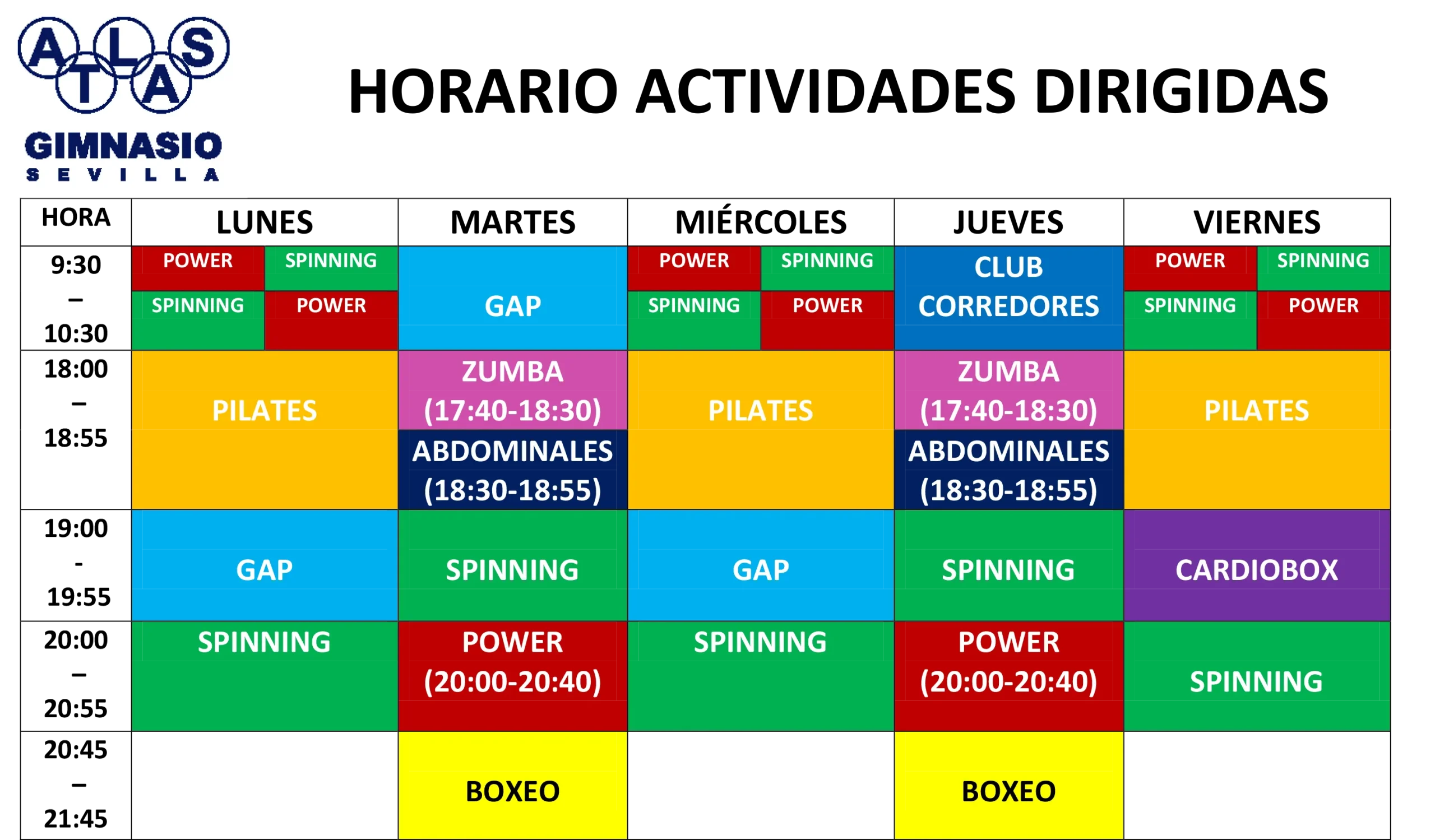 horario